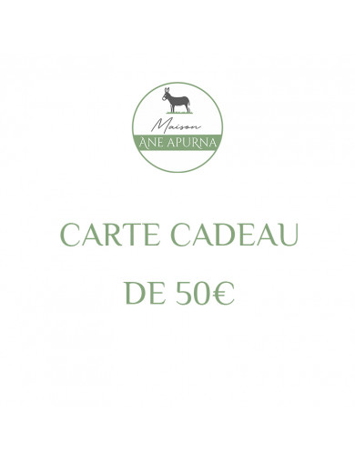 Carte Cadeau de 50€