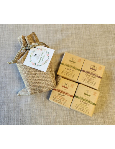 Pochon cadeau 4 savons 100g...